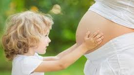 pregnant women with child